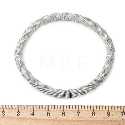 304 Stainless Steel Stretch Bangles for Women BJEW-P315-02A-P-1