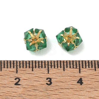 Brass & Glass Beads GL-CBA12D7-02G-03-1