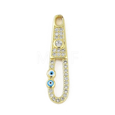 Brass Micro Pave Cubic Zirconia Pendants KK-B114-02G-01-1