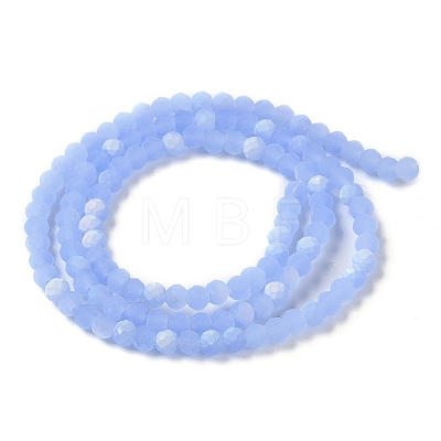 Imitation Jade Glass Beads Strands EGLA-A034-J3mm-MB03-1