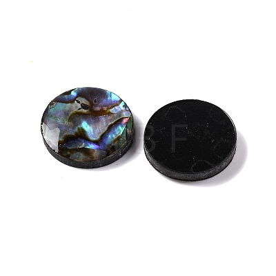 Natural Paua Shell Epoxy Resin Cabochons SSHEL-S279-01A-1