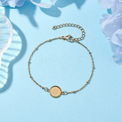 304 Stainless Steel Satellite Chain Bracelet Makings X-BJEW-JB10587-02-1