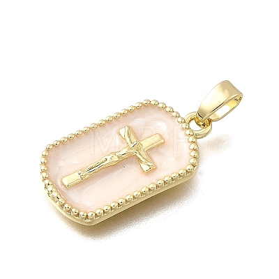 Brass Enamel Pendants KK-P336-14G-02-1