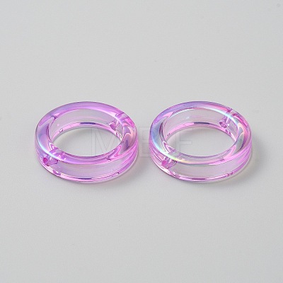 Plating Acrylic Beads LS-MACR-WH0010-20B-03-1