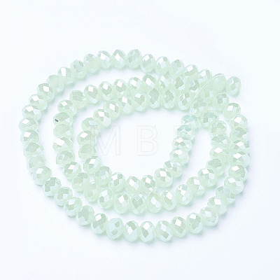 Electroplate Glass Beads Strands EGLA-A044-J4mm-B01-1