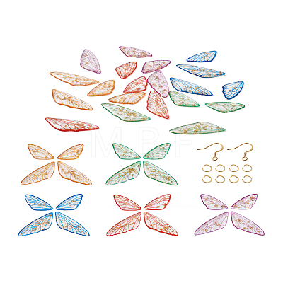 DIY Butterfly Wing Earrings Making Kit DIY-TA0003-73-1