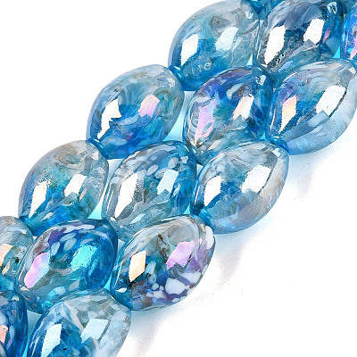 Handmade Lampwork Beads Strands LAMP-N037-04B-1