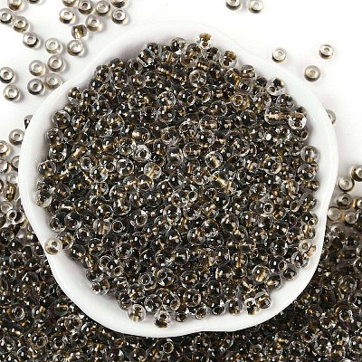 Transparent Inside Colours Glass Seed Beads SEED-A032-04M-1