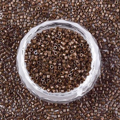 11/0 Grade A Baking Paint Glass Seed Beads SEED-S030-1047-1