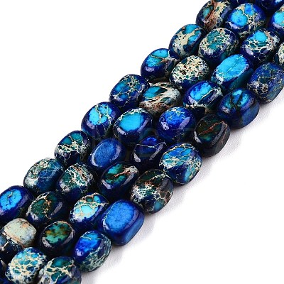 Natural Imperial Jasper Beads Strands G-N342-62B-1