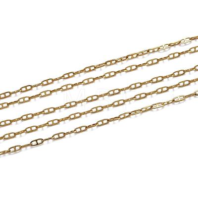 304 Stainless Steel Mariner Link Chain Necklaces NJEW-P226-03G-05-1