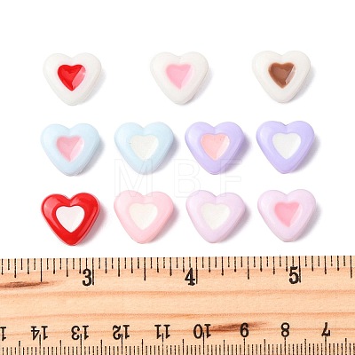 100Pcs Opaque Acrylic Beads OACR-FS0002-48-1