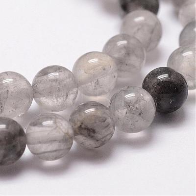 Natural Cloudy Quartz Beads Strands G-D840-69-8mm-1