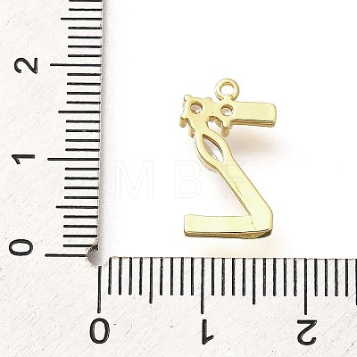 Brass Micro Pave Cubic Zirconia Pendants KK-M310-01G-26-1