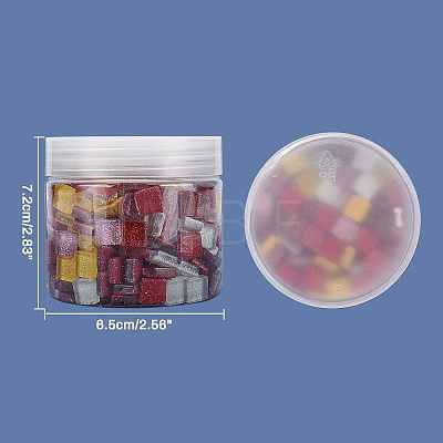 Glitter Glass Cabochons GLAA-FH0001-01A-1