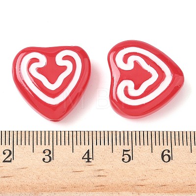 Baking Paint Glass Enamel Beads LAMP-D303-07B-1