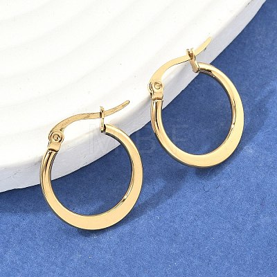 304 Stainless Steel Hoop Earrings EJEW-F105-23G-1