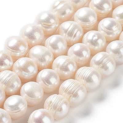 Natural Cultured Freshwater Pearl Beads Strands PEAR-E019-12-1