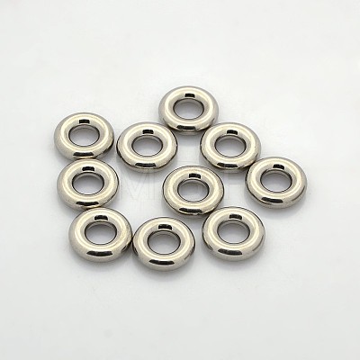 Ring 304 Stainless Steel Spacer Beads STAS-N044-29-1