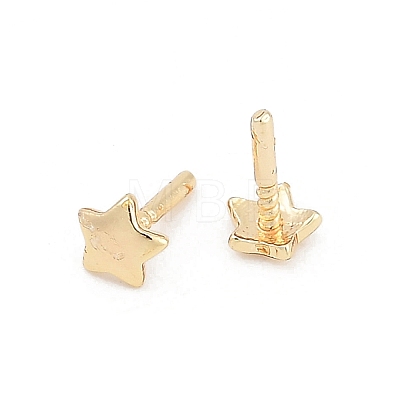 Star Brass Head Pins KK-U051-02G-02-1