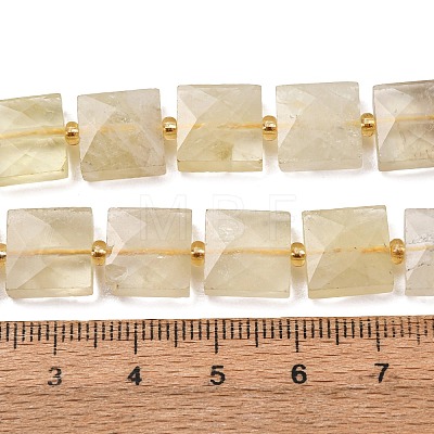 Heated Natural Lemon Quartz Beads Strands G-F839-A13-01-1