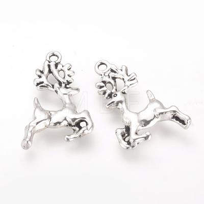 Tibetan Style Alloy Pendants TIBE-Q070-14AS-RS-1