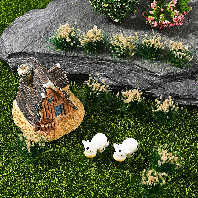Resin Mini Grass Tufts AJEW-WH20120-10A-05-1