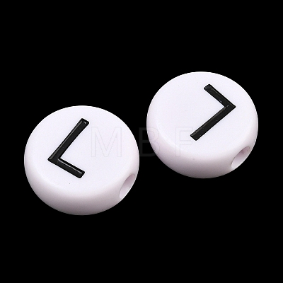 Opaque Acrylic European Beads AC-CBA3BDD-01L-1