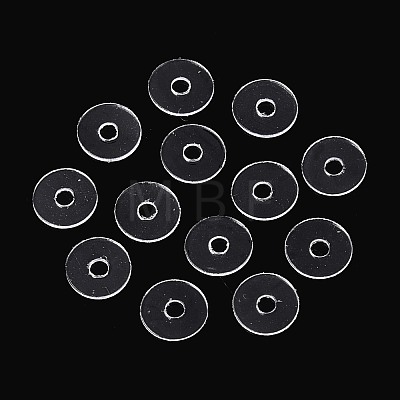 50Pcs Transparent PVC Insulating Gaskets PVC-T006-6mm-01-1