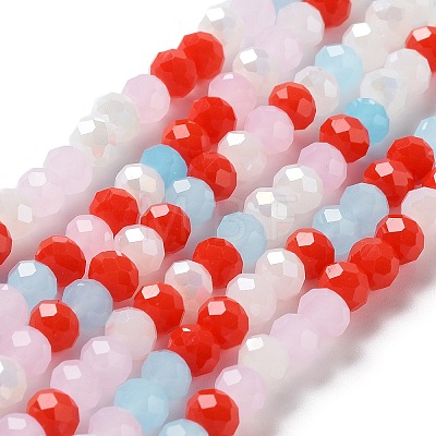 Glass Beads Strands EGLA-A034-M6mm-41-1