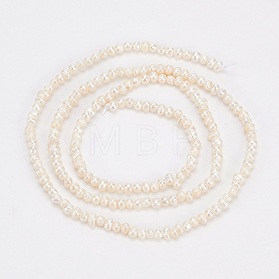  1 Strand Natural Cultured Freshwater Pearl Beads Strands PEAR-NB0001-36-1