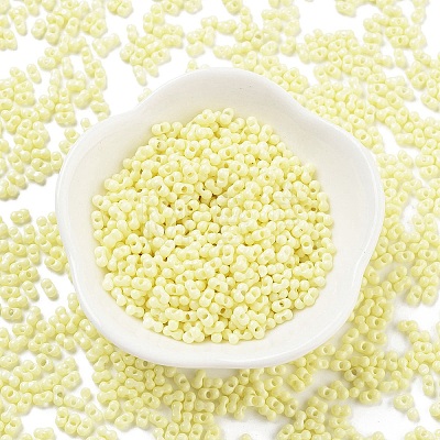 Baking Paint Glass Seed Beads SEED-A033-05E-1