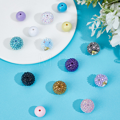 6Pcs 6 Colors Handmade Polymer Clay Beads CLAY-PA0001-47-1