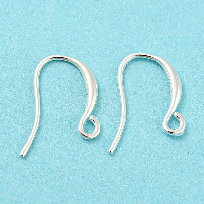 925 Sterling Silver Hoop Earring Findings STER-H107-04S-1