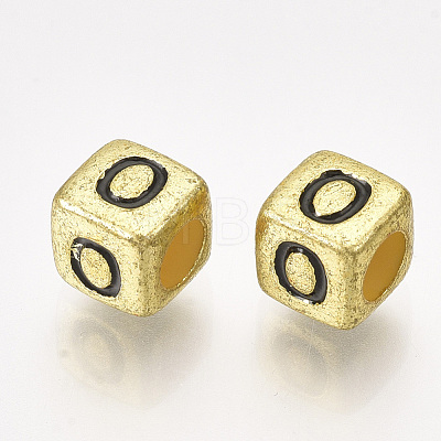 Acrylic Beads PB43C9308-G-O-1