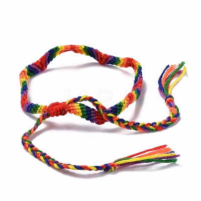 Rainbow Pride Bracelet BJEW-F419-11-1