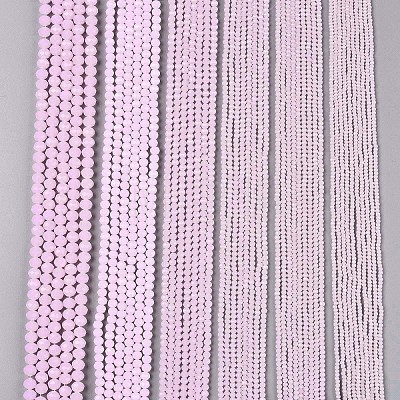 Glass Beads Strands EGLA-A044-J1mm-D02-1