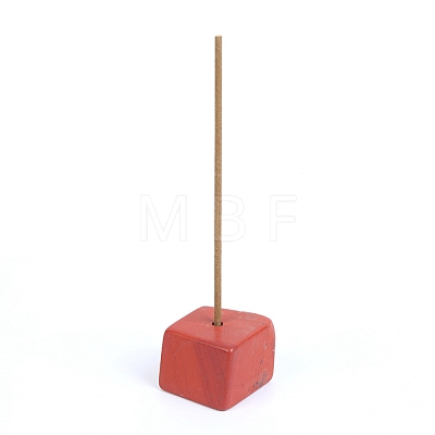 Natural Red Jasper Incense Burners Holder PW-WG6B9B9-04-1