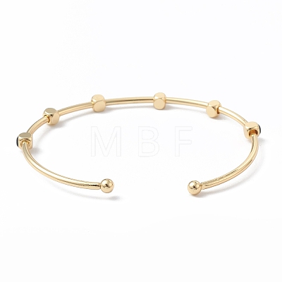 Brass Cuff Bangles BJEW-A134-02G-07-1