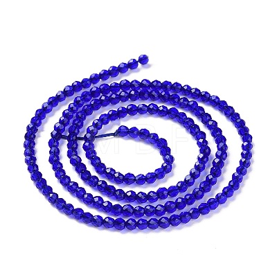 Transparent Glass Beads Strands X-GLAA-H021-04-09-1