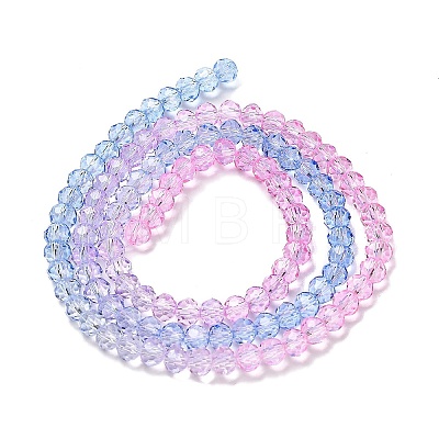 Transparent Painted Glass Beads Strands DGLA-A034-T4mm-A08-1