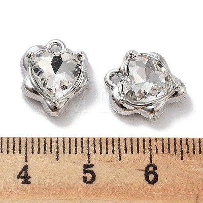 Rack Plating Alloy Rhinestone Charms PALLOY-F311-23P-01-1