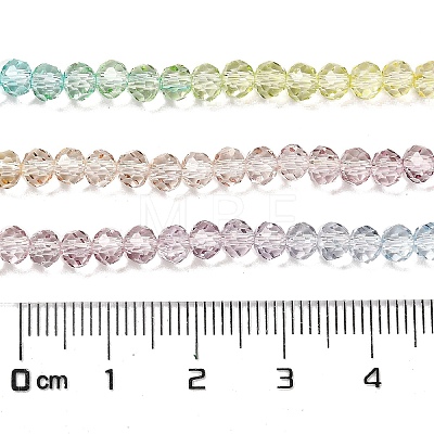 Transparent Painted Glass Beads Strands DGLA-A034-T4mm-A15-1