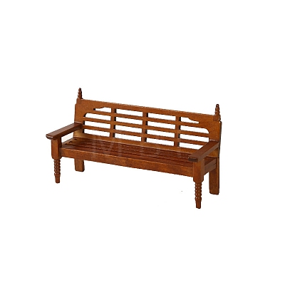 Wood Backrest Bench Decoration PW-WGF4E03-01-1