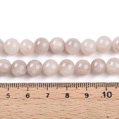 Natural Dyed Yellow Jade Gemstone Bead Strands G-R271-8mm-YXS06-1