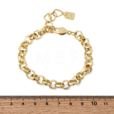 Brass Rolo Chain Bracelets foe Women BJEW-L718-01G-1