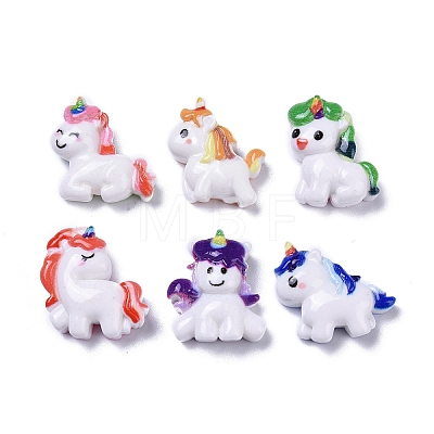 Opaque Cute Animal Resin Decoden Cabochons RESI-B024-02F-1