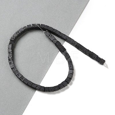 Synthetic Lava Rock Dyed Beads Strands G-H311-02B-10-1