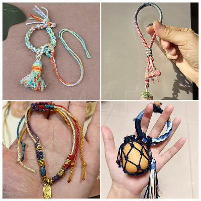 25M 5 Colors Braided Polyester Cord OCOR-TA0003-78-1