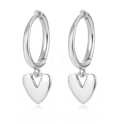 S925 Silver Heart-shaped Earrings Set MG6658-4-1